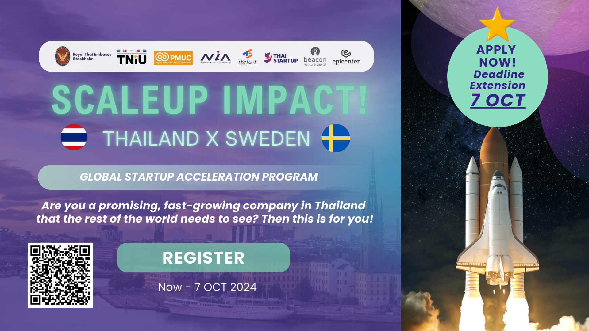 Scaleup Impact! Thailand x Sweden Global Startup Acceleration Program